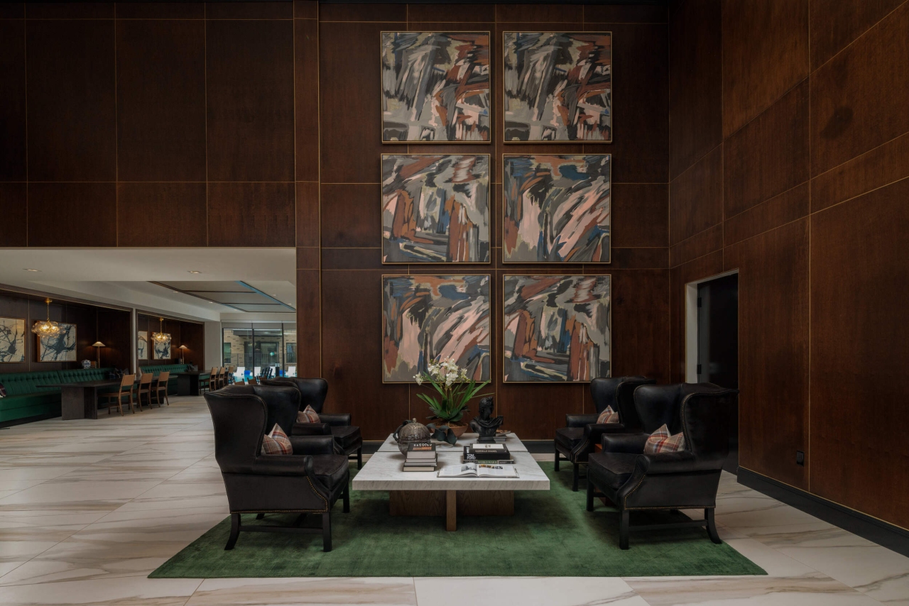 The Briarly apartment community lobby